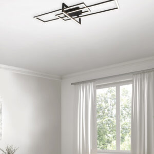 Φωτιστικό Οροφής Trio Lighting LED 34W  Μαύρο Ματ Μεταλλικό Step Dimmable 3900lm 3000K  620310332