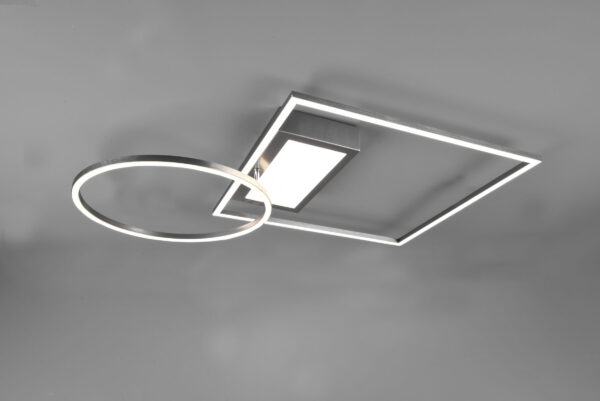 Φωτιστικό Οροφής Trio Lighting LED 33W  Νίκελ Ματ Μεταλλικό Dimmable 4600lm 2700-6500K με Τηλεχειριστήριο – 620510307