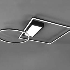 Φωτιστικό Οροφής Trio Lighting LED 33W  Μαύρο Ματ Μεταλλικό Dimmable 4600lm με Τηλεχειριστήριο 2700-6500K  620510332