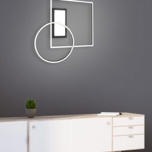 Φωτιστικό Οροφής Trio Lighting LED 33W  Μαύρο Ματ Μεταλλικό Dimmable 4600lm με Τηλεχειριστήριο 2700-6500K  620510332