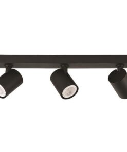 ΣΠΟΤ ΟΡΟΦΗΣ ΤΡΙΠΛΟ GU10 S1980 ΜΑΥΡΟ EUROLAMP 144-60005