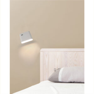 AUREA WHITE LED WALL LAMP 8W 2700K FARO – 62115