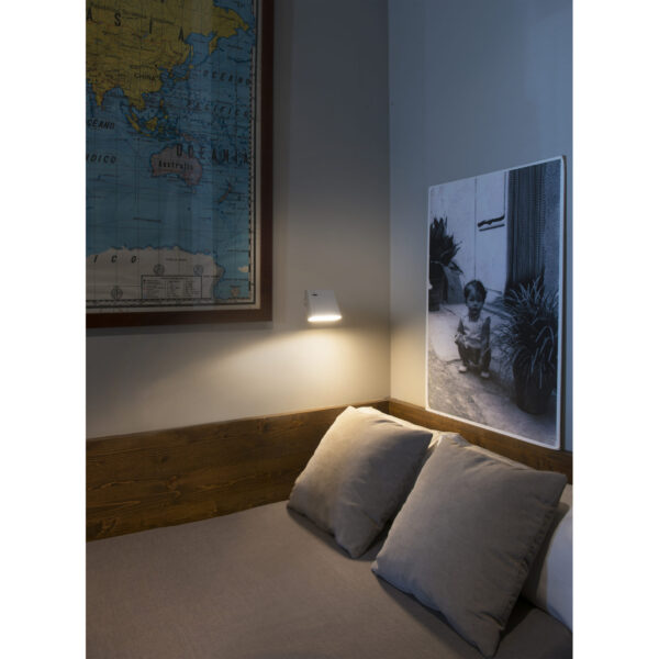 AUREA WHITE LED WALL LAMP 8W 2700K FARO – 62115