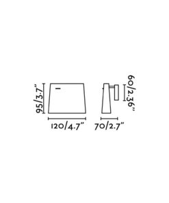 AUREA WHITE LED WALL LAMP 8W 2700K FARO – 62115