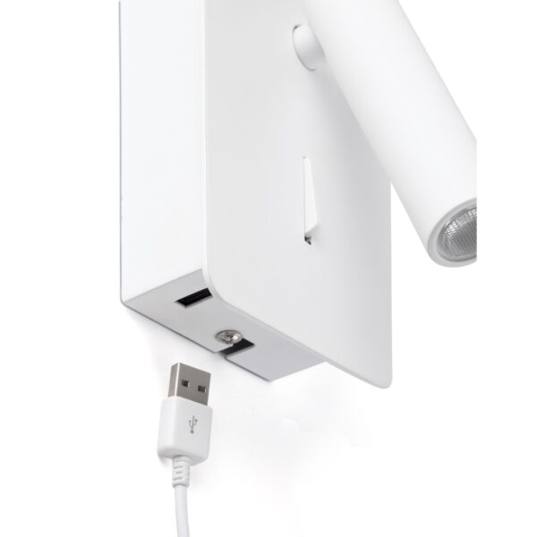 SUAU READER WHITE USB LED 3W FARO – 62117