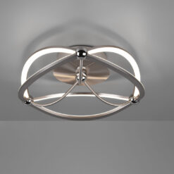 Φωτιστικό Οροφής Trio Lighting LED 20W  Νίκελ Ματ Μεταλλικό Step Dimmable 2500lm 3000K  621210107