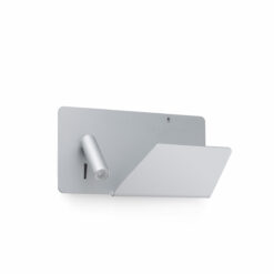 SUAU USB GREY WALL LAMP WITH LED 3W 3000K RIGHT READER HIGH FARO – 62123