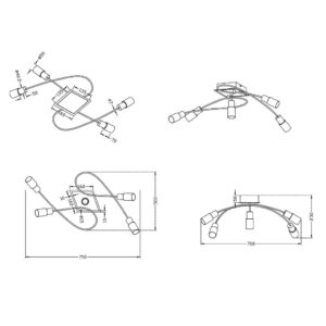 Φωτιστικό Οροφής Trio Lighting LED 4,3W  Χρώμιο Μεταλλικό 430lm 3000K  621410505