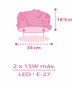 Butterfly πλαφονιέρα Ango – 62146