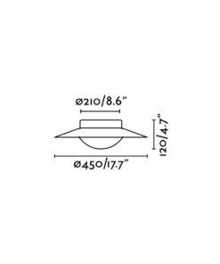 Faro Barcelona SIDE Φωτιστικό Οροφής Λευκού Χρώματος LED 17W 3000K – 62144