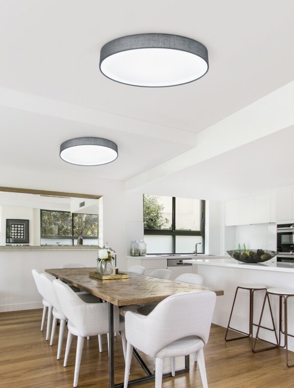 Φωτιστικό Οροφής Trio Lighting LED 22W  Νίκελ Ματ Μεταλλικό Step Dimmable 2200lm 3000K  621912411