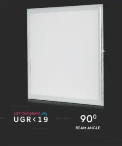 LED Πάνελ Τετράγωνο Χωνευτό 60X60 cm 45W UGR<19 V-TAC 120° 3600lm Ψυχρό 6400K - 62196