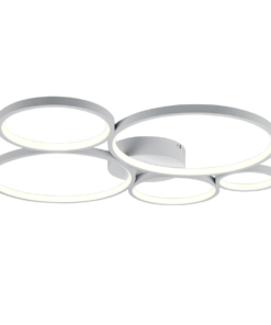 Φωτιστικό Οροφής Trio Lighting LED 49W Λευκό Ματ Μεταλλικό Step Dimmable 5600lm 3000K 622610531