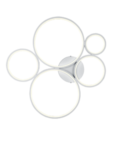 Φωτιστικό Οροφής Trio Lighting LED 49W Λευκό Ματ Μεταλλικό Step Dimmable 5600lm 3000K 622610531