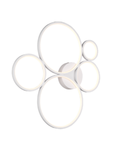 Φωτιστικό Οροφής Trio Lighting LED 49W Λευκό Ματ Μεταλλικό Step Dimmable 5600lm 3000K 622610531