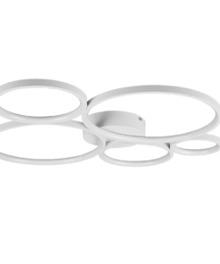 Φωτιστικό Οροφής Trio Lighting LED 49W Λευκό Ματ Μεταλλικό Step Dimmable 5600lm 3000K 622610531