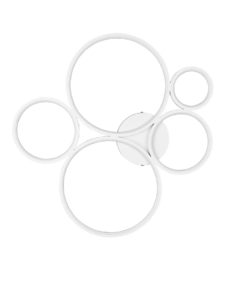 Φωτιστικό Οροφής Trio Lighting LED 49W Λευκό Ματ Μεταλλικό Step Dimmable 5600lm 3000K 622610531