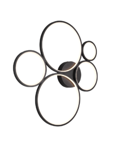 Φωτιστικό Οροφής Trio Lighting LED 49W Μαύρο Ματ Μεταλλικό Step Dimmable 5600lm 3000K 622610532