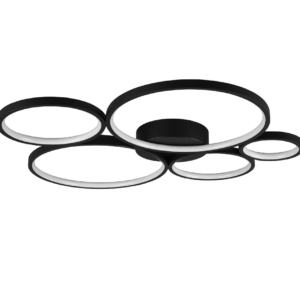 Φωτιστικό Οροφής Trio Lighting LED 49W  Μαύρο Ματ Μεταλλικό Step Dimmable 5600lm 3000K  622610532