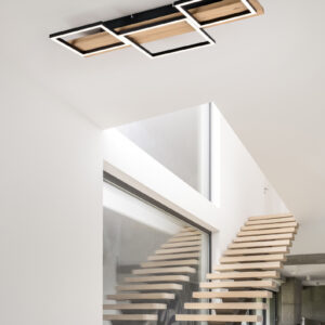 Φωτιστικό Οροφής Trio Lighting HARPER  LED, 30W · 4000lm, 3000K Μαύρο Ματ Μεταλλικό, Step Dimmable – 622910332