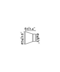 Faro Barcelona KERA Επιτοίχιο Φωτιστικό Λευκού Χρώματος 1XE27- 62300