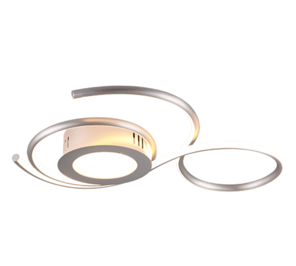 Φωτιστικό Οροφής Trio Lighting  LED 36W Νίκελ Ματ Μεταλλικό Dimmable 4300lm  2700 - 6000K με Τηλεχειριστήριο - 623410207