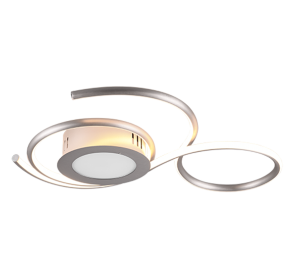 Φωτιστικό Οροφής Trio Lighting  LED 36W Νίκελ Ματ Μεταλλικό Dimmable 4300lm  2700 – 6000K με Τηλεχειριστήριο – 623410207