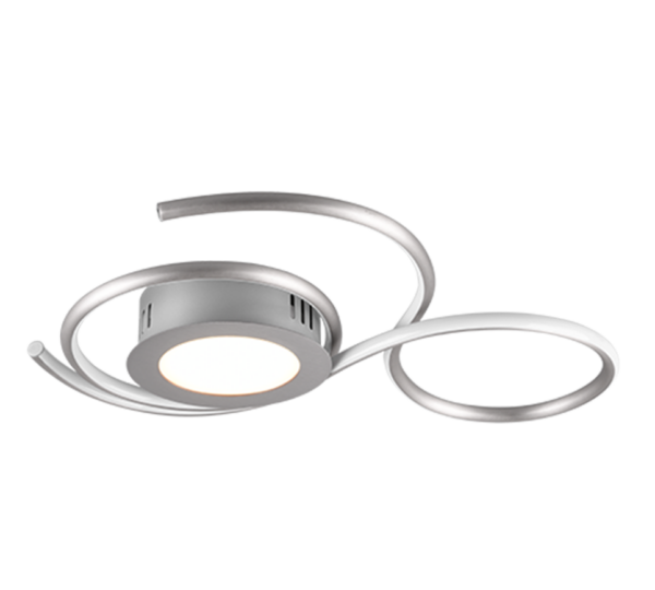 Φωτιστικό Οροφής Trio Lighting  LED 36W Νίκελ Ματ Μεταλλικό Dimmable 4300lm  2700 – 6000K με Τηλεχειριστήριο – 623410207