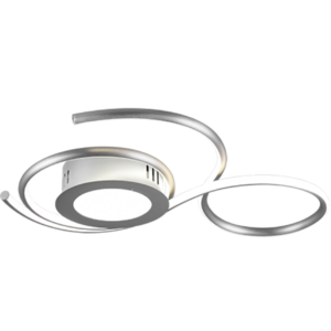 Φωτιστικό Οροφής Trio Lighting  LED 36W Νίκελ Ματ Μεταλλικό Dimmable 4300lm  2700 – 6000K με Τηλεχειριστήριο – 623410207