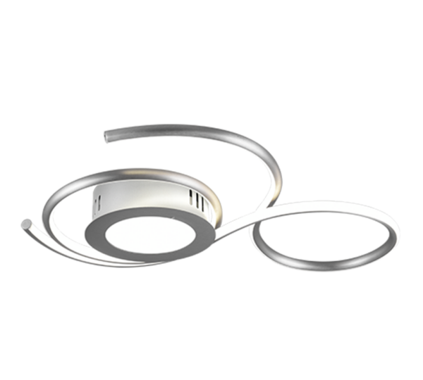 Φωτιστικό Οροφής Trio Lighting  LED 36W Νίκελ Ματ Μεταλλικό Dimmable 4300lm  2700 – 6000K με Τηλεχειριστήριο – 623410207