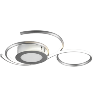Φωτιστικό Οροφής Trio Lighting  LED 36W Νίκελ Ματ Μεταλλικό Dimmable 4300lm  2700 – 6000K με Τηλεχειριστήριο – 623410207