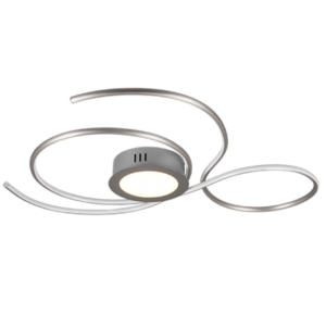 Φωτιστικό Οροφής Trio Lighting  LED 48W Νίκελ Ματ Μεταλλικό 5600lm  2700 – 6000K – 623419207