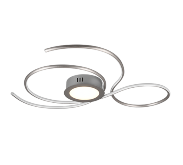 Φωτιστικό Οροφής Trio Lighting  LED 48W Νίκελ Ματ Μεταλλικό 5600lm  2700 – 6000K – 623419207