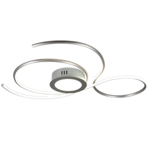 Φωτιστικό Οροφής Trio Lighting  LED 48W Νίκελ Ματ Μεταλλικό 5600lm  2700 – 6000K – 623419207