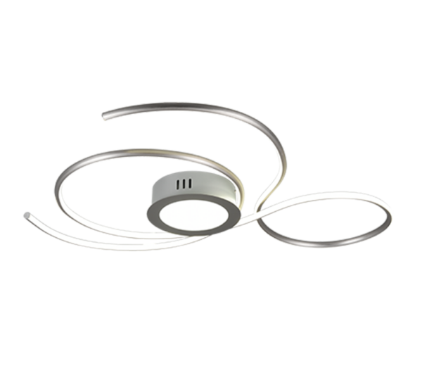 Φωτιστικό Οροφής Trio Lighting  LED 48W Νίκελ Ματ Μεταλλικό 5600lm  2700 – 6000K – 623419207