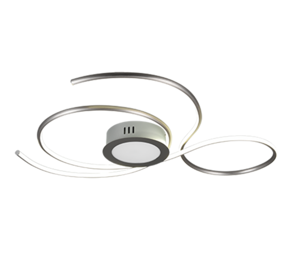 Φωτιστικό Οροφής Trio Lighting  LED 48W Νίκελ Ματ Μεταλλικό 5600lm  2700 – 6000K – 623419207