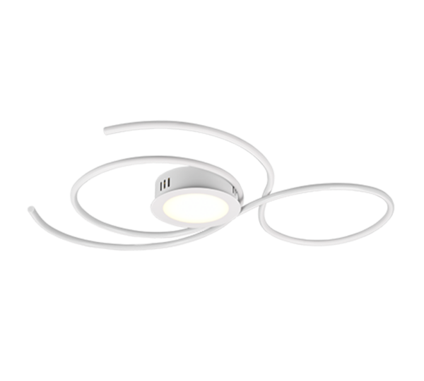 Φωτιστικό Οροφής Trio Lighting  LED 48W Λευκό Ματ Μεταλλικό Dimmable 5600lm  2700 – 6000K – 623419231