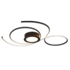 Φωτιστικό Οροφής Trio Lighting  LED 48W Μαύρο Ματ Μεταλλικό Dimmable 5600lm  2700 – 6000K – 623419232