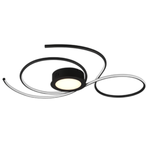 Φωτιστικό Οροφής Trio Lighting  LED 48W Μαύρο Ματ Μεταλλικό Dimmable 5600lm  2700 – 6000K – 623419232