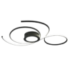 Φωτιστικό Οροφής Trio Lighting  LED 48W Μαύρο Ματ Μεταλλικό Dimmable 5600lm  2700 – 6000K – 623419232