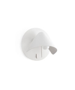 Faro Barcelona NOON Επιτοίχιο Φωτιστικό Ανάγνωσης Λευκού Χρώματος- 62355