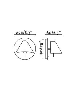 Faro Barcelona NOON Επιτοίχιο Φωτιστικό Ανάγνωσης Λευκού Χρώματος- 62355