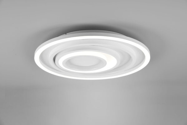 Φωτιστικό Οροφής Trio Lighting LED LED 40W Λευκό Ματ Μεταλλικό Dimmable 5000lm 2700-6000K με Τηλεχειριστήριο – 625815031