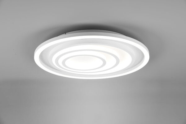 Φωτιστικό Οροφής Trio Lighting LED LED 40W Λευκό Ματ Μεταλλικό Dimmable 5000lm 2700-6000K με Τηλεχειριστήριο – 625815031