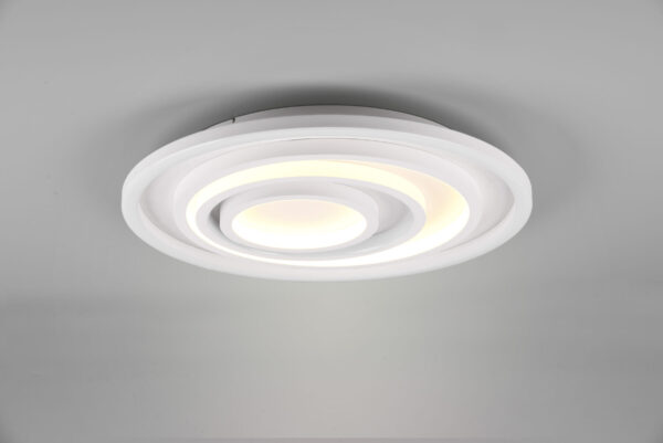 Φωτιστικό Οροφής Trio Lighting LED LED 40W Λευκό Ματ Μεταλλικό Dimmable 5000lm 2700-6000K με Τηλεχειριστήριο – 625815031