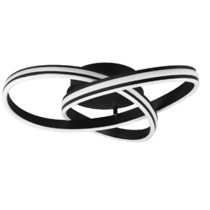 Φωτιστικό Οροφής Trio Lighting  LED 58W Μαύρο Ματ Μεταλλικό Step Dimmable 7000lm  2300+3000+4000K – 626210132