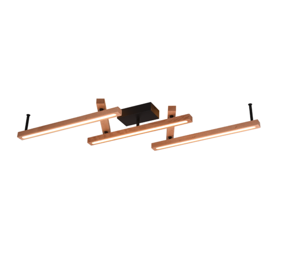 Φωτιστικό Οροφής Trio Lighting  LED 36W Ξύλο Φυσικό Ξύλο Dimmable 4200lm  2700 – 6000K – 626410530