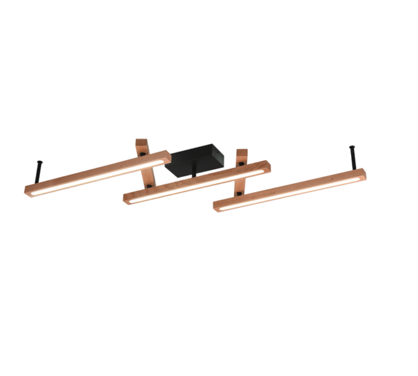 Φωτιστικό Οροφής Trio Lighting  LED 36W Ξύλο Φυσικό Ξύλο Dimmable 4200lm  2700 – 6000K – 626410530