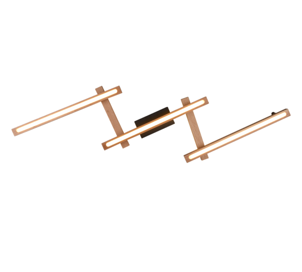 Φωτιστικό Οροφής Trio Lighting  LED 36W Ξύλο Φυσικό Ξύλο Dimmable 4200lm  2700 – 6000K – 626410530