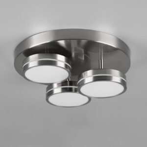 Φωτιστικό Οροφής Trio Lighting FRANKLIN 3x SMD, 8,5W · 3000lm, 3000K Νίκελ Ματ Μεταλλικό, Step Dimmable – 626510307